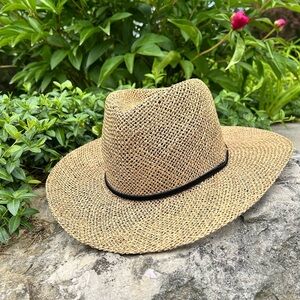 Vintage Straw Sun Hat Natural color JHats Americana Collection size medium